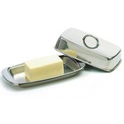 Norpro Stainless Steel Covered Butter Dish  6 X 3    Inches