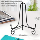 4 Pack Plate Stands For Display  Plate Holder 6 Inch  Picture Frame Stand Of Met