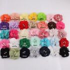 120pcs 2  35 Colors Cute Chic Chiffon Flowers With Rhinestone Pearl