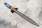 Custom Made Hand Forged Damascus Steel Double Edge Blade Sword 1671