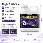 Clear Table Top Epoxy Resin 84oz Kit Heat-resistance Epoxy For Counter   Bar Top