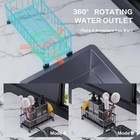 Kitchen Soap Dispenser Set With Sink Caddy  12 Oz Glass Bottle  Hand And Dish   