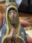 Original Tlaquepaque Mexico Virgin Of Guadalupe Pottery Bottle