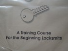 New Manual Basic Locksmith A Training Course For The Beginning Locksmith   47pgs