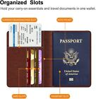 Passport Holder Travel Wallet Rfid Blocking Pu Leather Id Card Case Cover Usa