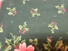 Christmas Holiday Floral Table Cloth W 5 Matching Napkins