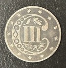 1862 3 Cent Silver  gorgeous  Rarely Seen  2186201