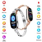 Gold Smartwatch For Women Compatible For Android  Ios bling Smart Bracelet With 