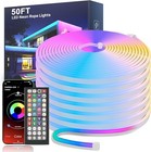 Led Neon Rope Lights 32 8 - 100 Ft rgb Led Strip Lights With App remote Control 