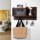 Key And Mail Holder For Wall Decorative - Rustic Mail Organizer Wall Mount Wo   