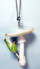 Kitan Club Japanese Tree Frog   Mushroom Destroying Angel Keychain New Nip