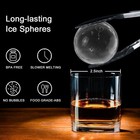 Clear Ice Cube Maker 2 5 Inch Stainless Steel Crystal Large Ball Silicone Mold
