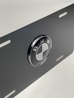 Glossy Black Bmw License Plate Raised Emblem