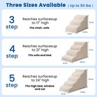 Airpanda 5 Step Dog Stairs For High Bed     Pet Steps For Small Dogs  Non-slip    