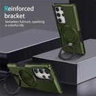 For Samsung S25 S24 Fe S23 S22 Ultra Plus Shockproof Armor Ring Stand Case Cover