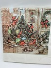 Vintage 32 Nip Luncheon Napkins Christmas Tree Sealed Nos 13 X 13