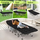 Catres Con Colch  n Para Dormir Adultos Cama Individual De Acampar Port  til Base