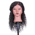 Mannequin Head Hairdressing Training Curly Head For Hair Styling Practice B0b8