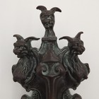 Large Cerberus Devil Head Door Knocker Bronze Snake Tail Guard Dog Hercules