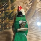Vintage Phillipines Wooden Hand Carved And Painted Wooden Clipped Parrot