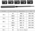 Valve Tool Set For Detroit Diesel 60-series Engine  3350 Injector Height Gauge