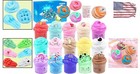 15pack Butter Slime Kit With Scented Non-sticky Kids Stress Relief Toy