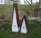 Rustic Extra Large Shanty Birdhouse Made Of Reclaimed Wood  amish Handmade