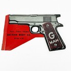 1969 G Man Batavia Body Co Promo Paper Gun Vintage Advertising Chicago
