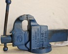 Rare Vintage Oswego Tool Co  Ny Bench Vise  24-1 2a Ductile Iron 4  57lbs  Blue