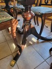 Antique Dining Table With 6 Harp Back Chairs