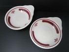 Pair Handled Bowls Rare Shape   Pattern Sterling Restaurant Ware Flower Basket