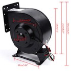 Brand New High Air Pressure Furnace Blower Fan Assembly 2600 Rpm 196 Cfm 120v
