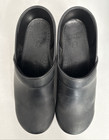 Dansko Professional Oiled Clogs Womens Shoes Black Leather Slip On Work Orthotic