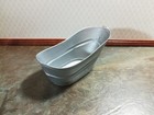 Dollhouse Tub  galvanized  Small Metal 1 12 Scale Miniature Bathroom Hip Bath