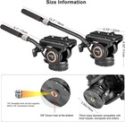 Cayer K6 Fluid Head Video Tripod Pan Tilt Head For Video Cameras  Dslr Cameras