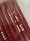 Lot Of 8 Vintage Coca Cola Enjoy Pencils Small Logo Advertising Red Pencil 