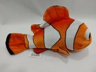 Disney Store Finding Nemo Plush Toy Clown Fish Orange White 9  Stuffed Animal