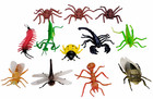 Large 2 -3  Insect Set  12 Pack  Plastic  12 Realistic Looking Mini  Lady Bug
