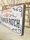 Pumpkin Patch Sign   Fall Porch Decor   Farmhouse Vintage Style   Wooden Sign