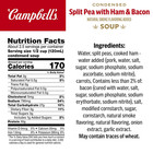  12 Pack  Campbell s Condensed Split Pea With Ham   Bacon Soup  11 5 Ounce
