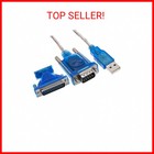 Axgear New Usb 2 0 To Rs232 Com Port 9 Pin Serial Db25 Db9 Adapter Cable Convert