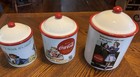 Canister Set  Vintage Coca Cola X 3 