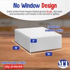 Mt Products Plain Cookie Boxes 14  X 14  X 5  - White Bakery Boxes - Pack Of 15