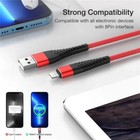 Braided Fast Charger Cable Heavy Duty Usb Lot Cord For Iphone 14 13 12 11 X Xr 8