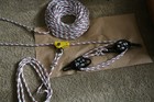 Block   Tackle With Brake Black Stealth 7500lb Pulley System 110 Feet Rope
