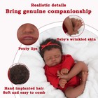 18  Realistic Reborn Baby Doll - African American Newborn Girl  Hand-rooted Hair