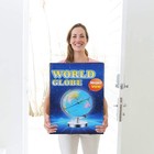 6 In1 Illuminated Large World Globe For Kids   Adults All Ages High Clear Map   