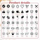 Personalized 12mm Self-inking Stamp Custom Logo Initial Loyalty Card Mini Stamp