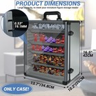 Orkels Miniatures Storage Case With 5 Metal Tray  Clear Display Box For Warha   