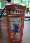 Vintage  Coin Bank Churchhill s Heritage Of England Telephone Kiosk Money Box